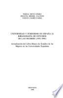 Universidad y feminismo en España: Bibliografía de estudios de las mujeres (1992-1996)