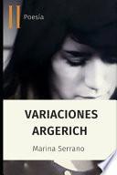 Libro Variaciones Argerich: Poesía