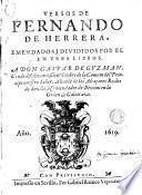 Versos de Fernando de Herrera