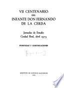 VII [i.e. Séptimo] centenario del Infante don Fernando de la Cerda