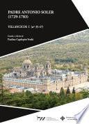 Libro Villancicos I (n.º 35-47) Padre Antonio Soler (1729-1783)