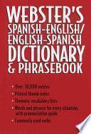 Libro Webster's Spanish-English, English-Spanish Dictionary & Phrasebook