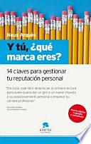 Libro Y tú, ¿qué marca eres?